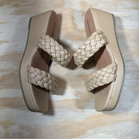 White Mountain Salvadora Platform Braided Wedge Sandals Women's Size 8 - Picture 3 of 9